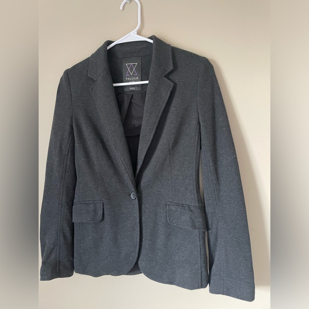 Talula blazer NWOT SIZE 0 charcoal dark grey - Picture 5 of 5